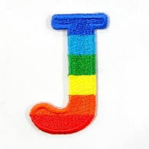 1.5 Inchs J Character Letter Alphabet Rainbow Appliques Hat Cap Polo Bac... - £11.90 GBP