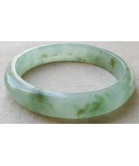 Very Rare Certified Grade A 100% Natural Icy Ice Green Jadeite Jade Bang... - £232.60 GBP