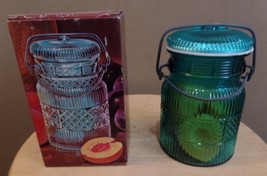 Vintage Avon Pot COUNTRY PEACHES Glass Soap JAR w 6 Peach SOAPS~Original... - £19.95 GBP