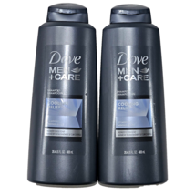 2 Pack Dove Men Care Cooling Relief Shampoo Icy Menthol 20.4oz Cool Scalp - £27.10 GBP