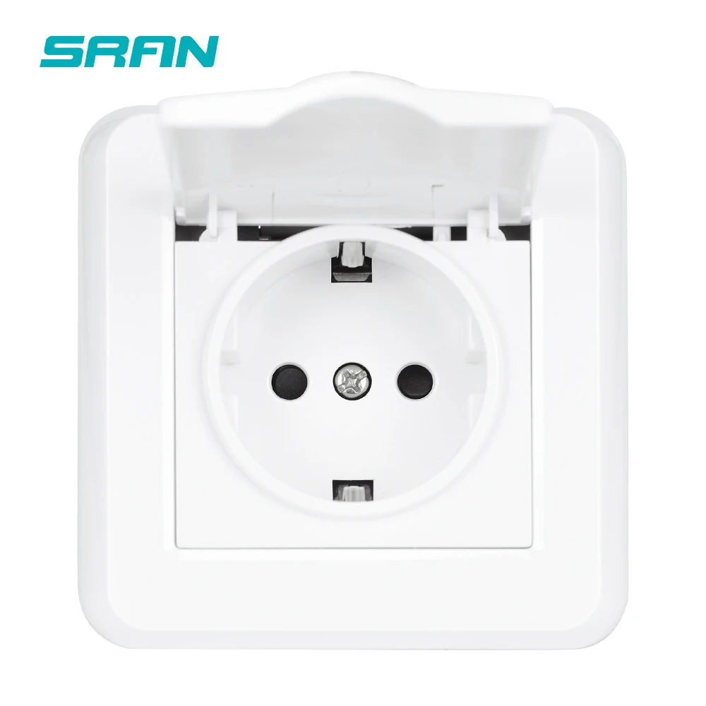 House Home SRAN EU Electrical sockets With Waterproof Cover,16A PC flame retarda - £23.49 GBP