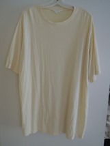 Mens Top Size XL Ecru S/S Pullover Shirt / T shirt $25 Value by Apt 9 - EUC - £9.23 GBP