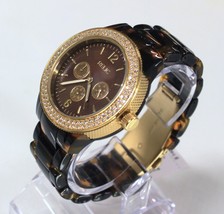 New RELIC ZR15898 Glitz Brown Resin Bracelet Women Watch - £53.55 GBP