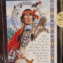 Native American Wisdom Dimensions Cross Stitch Kit Charts and Charms 72377 1996 - $48.89