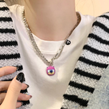 Magician Kula pendant hoodie necklace Female hip hop sweet cool cute cla... - £15.47 GBP