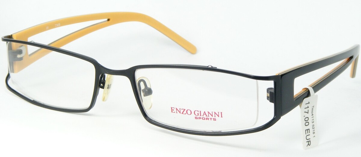 ENZO GIANNI SPORTS EGS 4113-1 Nero Opaco Occhiali da Sole Montatura 52-1... - $75.71