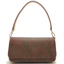 Etro Pvc Handbag Paisley Bordeaux Women Brown One Size - $395.20