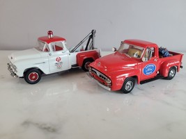 2 Collectible Matchbox Die Cast Ford Chevy Shop Tow Trucks 1/43 Scale E964 - £47.07 GBP