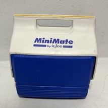Mini Mate Cooler By Igloo 1990’s Made In USA Blue &amp; yellow - £10.09 GBP
