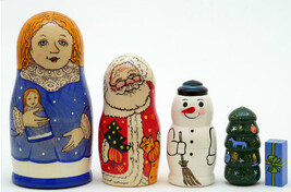 Snow Maiden&#39;s Gift Doll - 6&quot; w/ 5 Pieces - £57.55 GBP