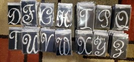 Rhinestone 5&quot; Cake Topper Letters Crystal Silver Table Number Wedding In... - $3.99