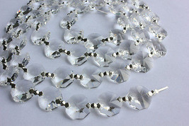 15FT Acrylic Crystal 14MM 2 Hole Beads Octagon Wedding Garland Chain Chandelier - £11.97 GBP