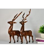 SOWPEACE Handmade Wooden Carved Dearest Wood Tabletop showpiece/Figurine... - £118.73 GBP