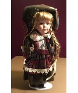 Princess Collection Porcelain Doll 10&quot; With Stand Poland - $158.02 MXN