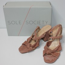 Sole Society Women&#39;s Joanan Sandals Shoes in Bare Nude size US 9.5 or EU... - $49.99