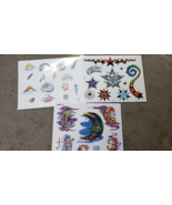 LOT 3 Tattoo Flash Wall Art Sheets Official Bobs JDS Moon Stars Celestia... - $723.31 MXN