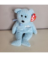 Ty Beanie Babies Baby Boy Its A Boy Bear Blue 2002 Retired With Tags - $13.99