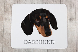 A computer mouse pad with a Dachshund dog. A new collection with the geometric d - $9.99