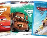 Cars Movie Collection Blu-ray/DVD 1, 2 And 3 Blu Ray + DVD Bundle New - £17.44 GBP