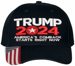 TRUMP 2024 Hat &quot;America&#39;s comeback starts right now CIRCLE&quot; Adjustable T... - $23.99