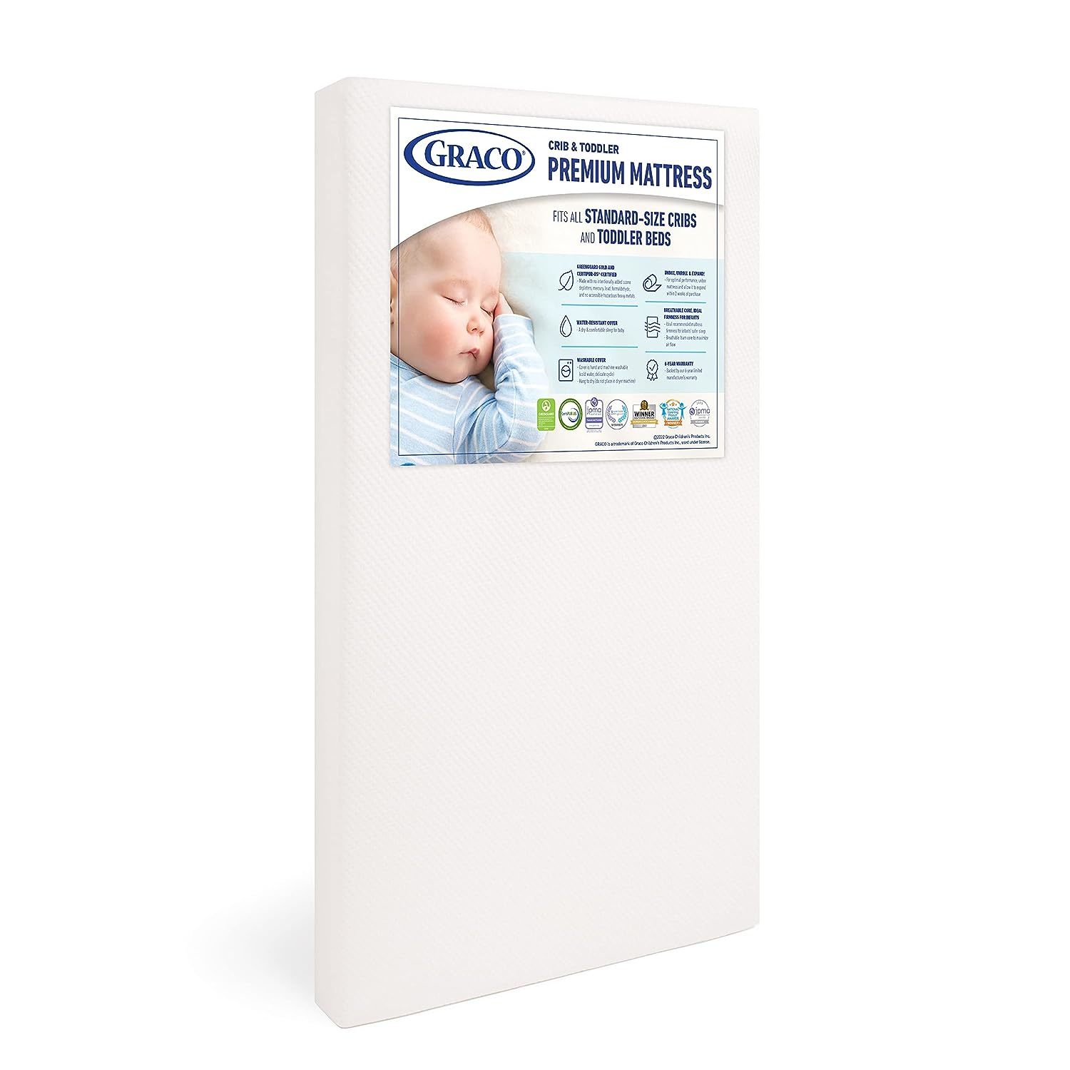 Graco Premium Foam Crib & Toddler Mattress  GREENGUARD Gold and CertiPUR-US Cert - $152.99