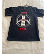 U2 2011 360 tour black short sleeve small t shirt - $14.42