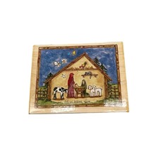 Stamps Happen Let Us Adore Him 90187 Jesus Manger Nativity Holy Family Wood Stam - $11.29