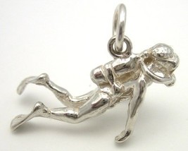 Welded Bliss Sterling 925 Solid Silver Diver Frogman Aqualung Charm. WBC1086 - $24.50