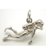 Welded Bliss Sterling 925 Solid Silver Diver Frogman Aqualung Charm. WBC... - £19.27 GBP