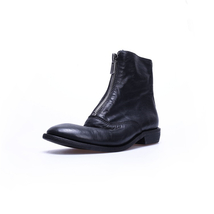 Handmade Custome Womens Leather Ankle Boots Size 7.5 Black - £105.39 GBP
