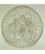 Large Ornate Clear Glass Etched Bowl - $917.02 MXN