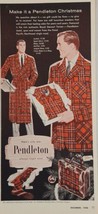 1956 Print Ad Pendleton Virgin Wool Royal Stewart Tartan Woolen Pendleton,OR - £13.36 GBP