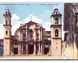 Columbus Cathedral Havana Cuba DB Postcard S10 - $4.90