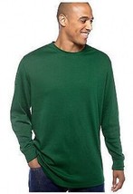 NWT SADDLEBRED  4XL COTTON CREW NECK L/S  TEE SHIRT GREEN Msrp $34. - $10.88