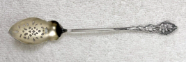 Narcissus Sterling UNGER BROTHERS Olive Spoon Pierced 6 3/8&quot; Handle O Mo... - $58.91