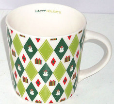 Starbucks Christmas Coffee Mug 2003 Snowman Presents Retired Cup Barista - £18.89 GBP