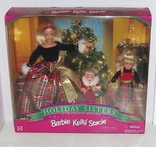 Barbie Kelly Stacie Barbie Doll Holiday Sister Christmas 1998 NRFB Gift Set - £117.99 GBP