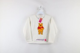 NOS Vintage 90s Girls Size Medium Winnie the Pooh Crewneck Sweatshirt White - £23.70 GBP