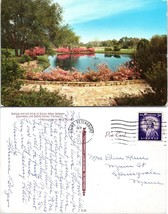 Florida Clearwater Safety Harbor Sylvan Abbey Azaleas Posted to Maine Postcard - £7.34 GBP