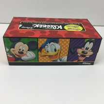 Kleenex Facial Tissues New Box Donald Duck Goofy Mickey Mouse 2 Ply 145 Count - £23.58 GBP