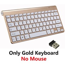 2.4G Wireless Keyboard and Mouse - Only Gold Keyboard - £20.72 GBP