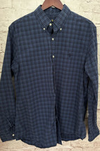 Ralph Lauren Shirt Mens XL Blue Plaid Slim Fit Button Up Stretch Cotton - £30.60 GBP
