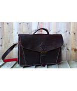 Genuine Leather Mens Briefcase Laptop Business Bag - $176.43 CAD