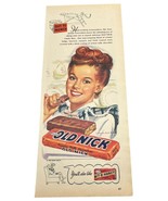 Old Nick Candy Bar Print Ad Vintage 1948 Bit-O-Honey Schutters Original ... - £10.26 GBP