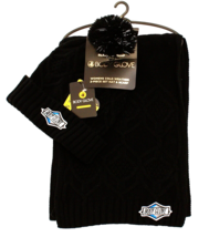 Body Glove Cold Weather Black Knit Cuff Pom Beanie and Knit Scarf Unisex - $47.51