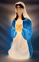 Vintage Empire Mary 26&quot; Christmas Blow Mold Nativity Plastic Lighted - $1,095.84 MXN