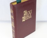 Holy Bible NKJV Red Family Edition Leather1985 Nelson 255BGCE 11.5x8.5x2... - $24.49
