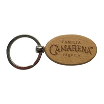 Familia Camarena Tequila Wooden Souvenir Keychain Alcohol Advertising - $9.99
