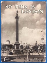 SO THIS IS LONDON a Collection of Camera Studies (circa 1920&#39;s) UK softcover - £10.27 GBP