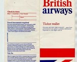 British Airways Ticket Jacket / Wallet with AA 1st Class Baggage Tags Be... - £13.98 GBP